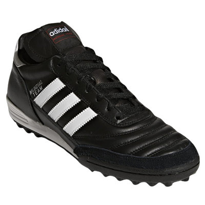 Adidas Copa Mundial Leather Team Black/White/Red Junior Adult Soccer Turf Boots side/front pointing to the lower-right