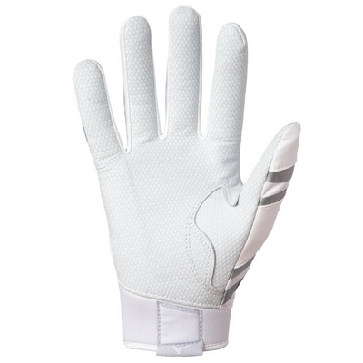 Mizuno B-303 Batting Gloves Adult 2021 white front (palm)
