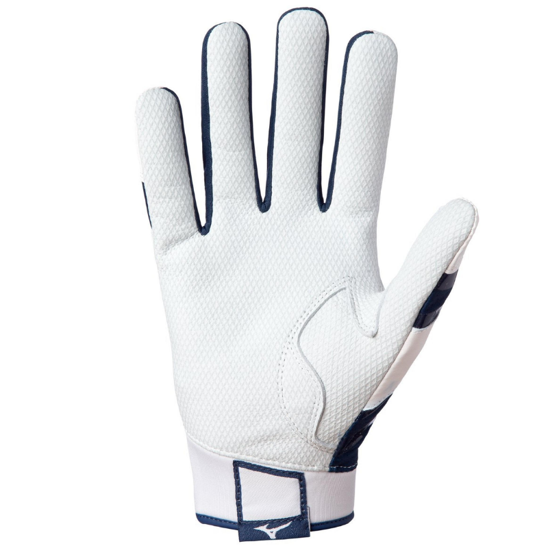 Mizuno B-303 Batting Gloves Adult 2021 blue front (palm)