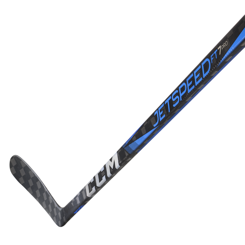 CCM Hockey Sticks CCM JetSpeed FT7 Pro Hockey Stick Blue Junior Flex 40 50