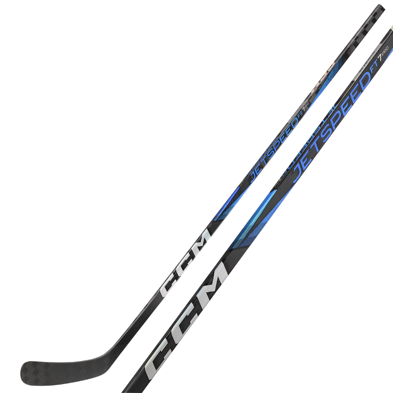 CCM Hockey Sticks CCM JetSpeed FT7 Pro Hockey Stick Blue Junior Left P28 P29 P90TM