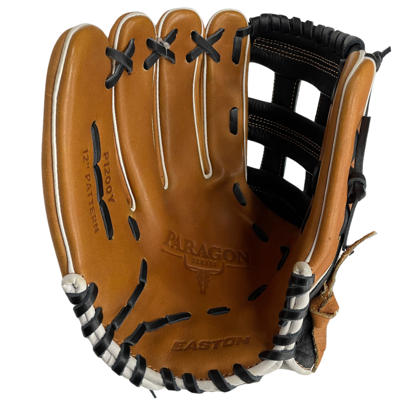 Easton Baseball Gloves Easton Paragon Series P1200Y 12 inch Outfield Baseball Glove Youth Tan Black