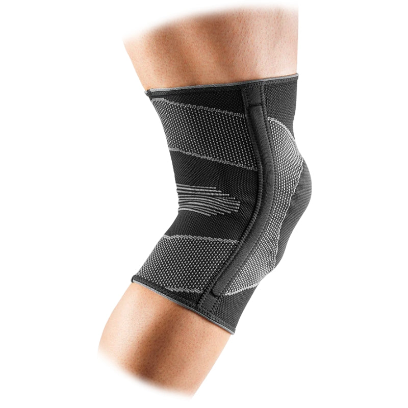 McDavid Protective Gear McDavid Knee Sleeve 4-Way Elastic With Gel Buttress And Stays Black