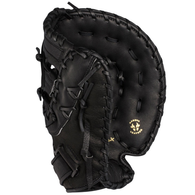 Mizuno Baseball First Base Glove Mizuno GXF102 Prospect Series 12.5" Youth black front (closed palm) pointing up