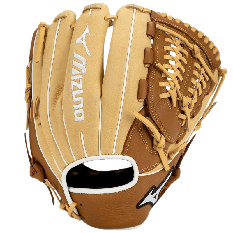 Mizuno Pitcher/Outfield Baseball Glove Mizuno Franchise 12-inch Adult tan/brown back pointing up