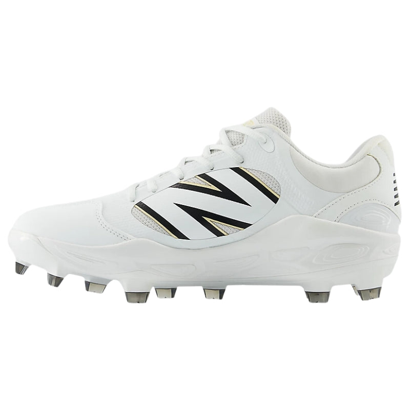 New Balance Baseball Shoes New Balance Fresh Foam 3000v7 Molded Baseball Cleats Adult White Black