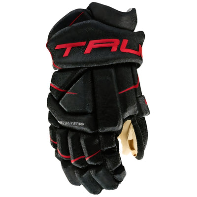 TRUE Hockey Gloves TRUE Catalyst 5X3 Junior Hockey Gloves Black Red