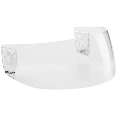 Bauer Pro-Clip Straight Clear Hockey Visor front side