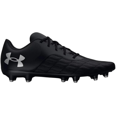 Under Armour Magnetico Select 3.0 FG Soccer Cleats Black/Black/Silver side pointing right