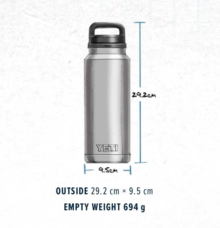 Yeti Rambler 1L Bottle With Chug Cap | Time Out Source For Sports